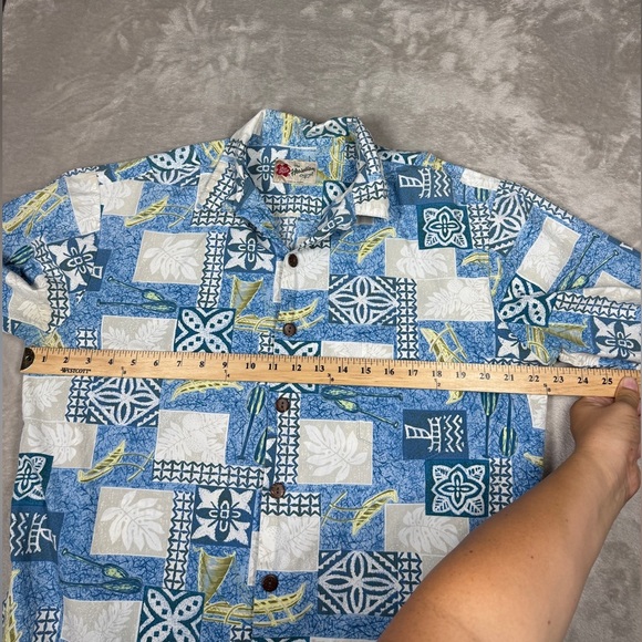 Vintage Hilo Hattie The Hawaiian Original Men’s Tropical Button Front Shirt L - Picture 9 of 16